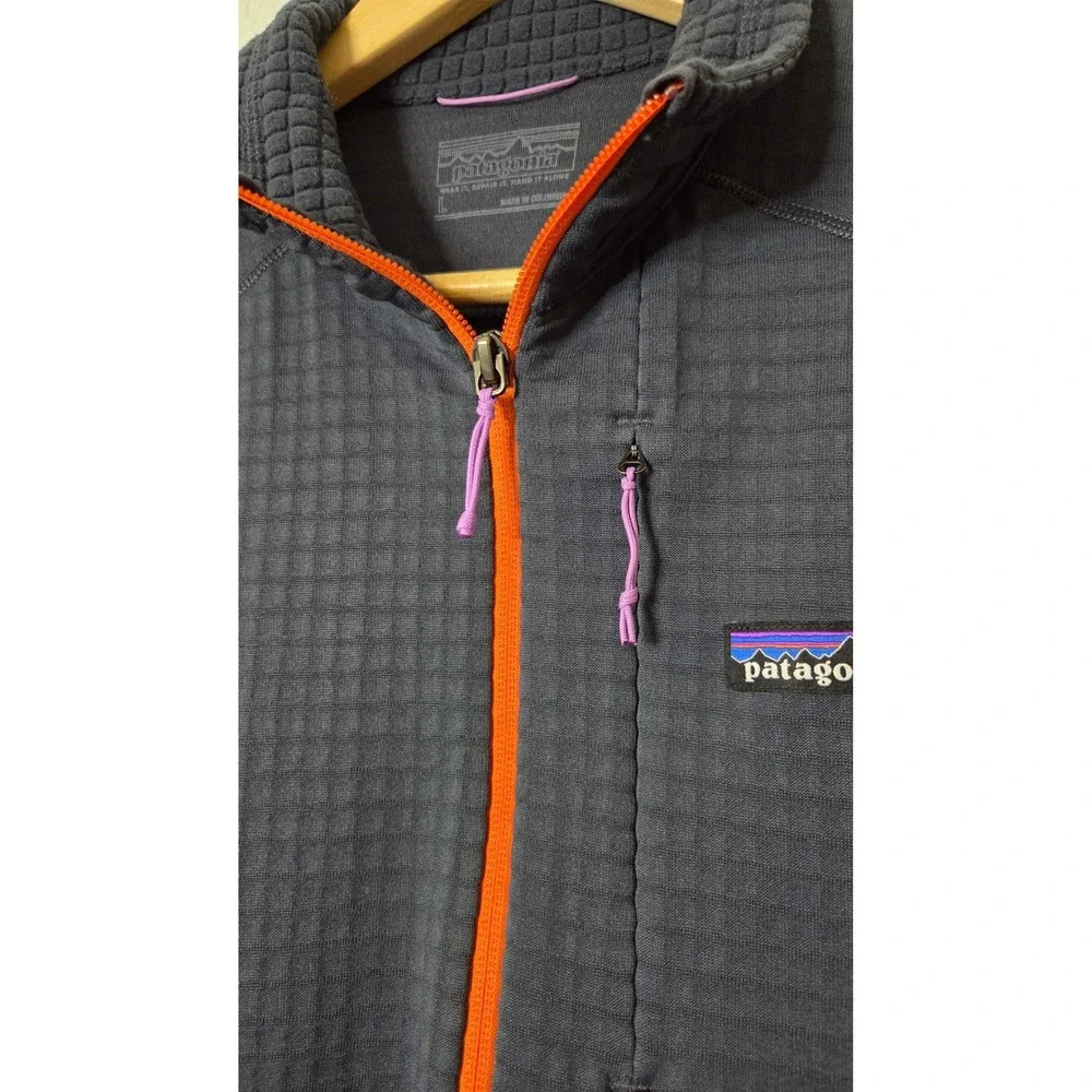 Patagonia Womens R1 Polartec Grid Fleece Vest Outdoor Gorpcore Hiking Layer Lrg - Picture 5 of 10